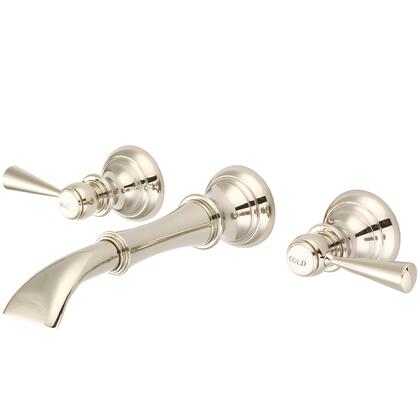 Water Creation Waterfall Style Wall-mounted Lavatory Faucet in Polished Nickel (PVD) Finish