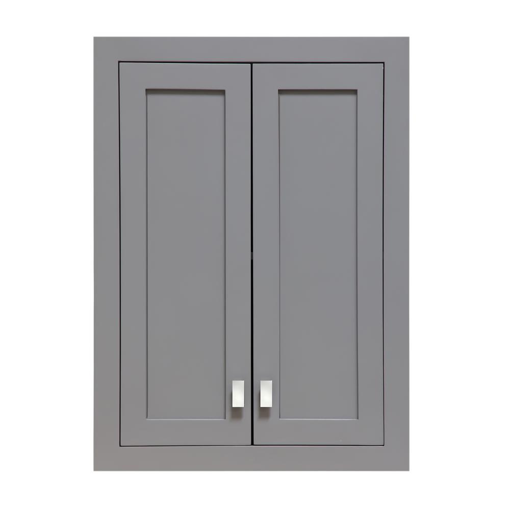 Madison Collection Wall Cabinet In Cashmere Grey