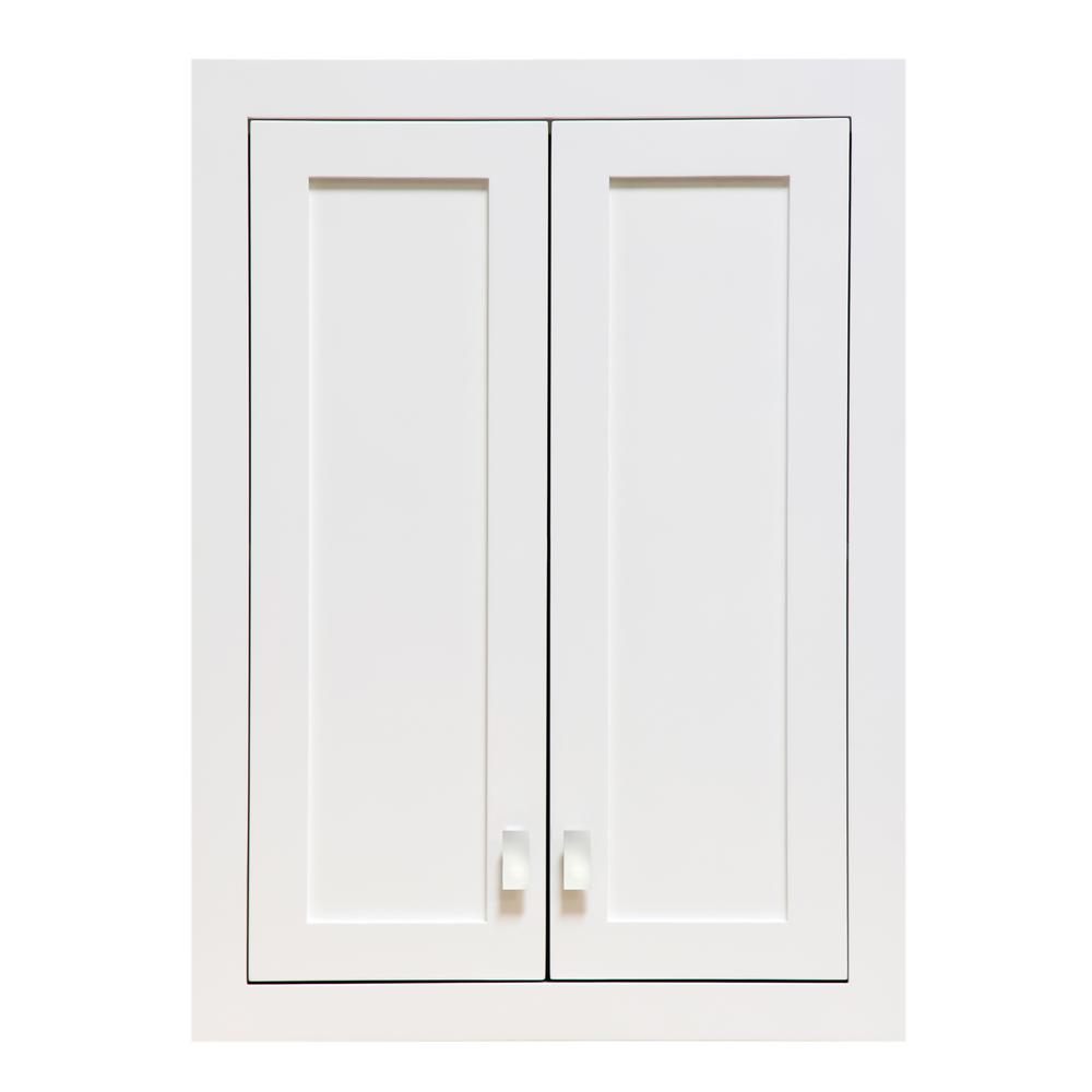 Madison Collection Wall Cabinet In White