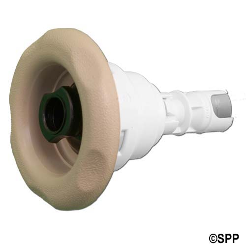 Jet Internal, Waterway Poly Storm, Gunite, Directional, 3-3/8" Face, Black w/ Beige Escutcheon