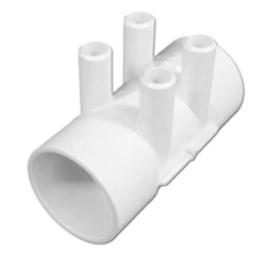 Manifold, PVC, Waterway, 2"S x 2"S x (4) 3/4"SB Ports