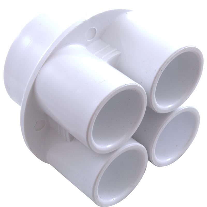 Manifold, PVC, Waterway, 1-1/2"S x (4) 3/4"S Ports