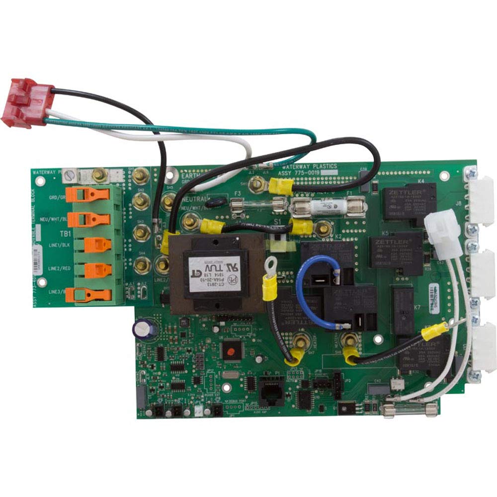 Circuit Board, Waterway NEO1500, Pump1, Blower/Pump2 (1Spd), 8 Pin Inline Cat 5 Plug