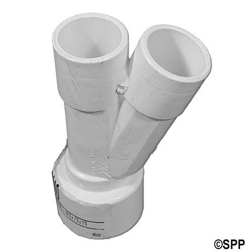 Fitting, PVC, Special Wye, 22.5+, 1-1/2"S x 1"S x 1"S