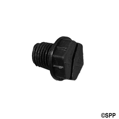 Drain Plug, Pump, Waterway, 1/4"MPT, Hi-Flo/CD/Executive/Viper