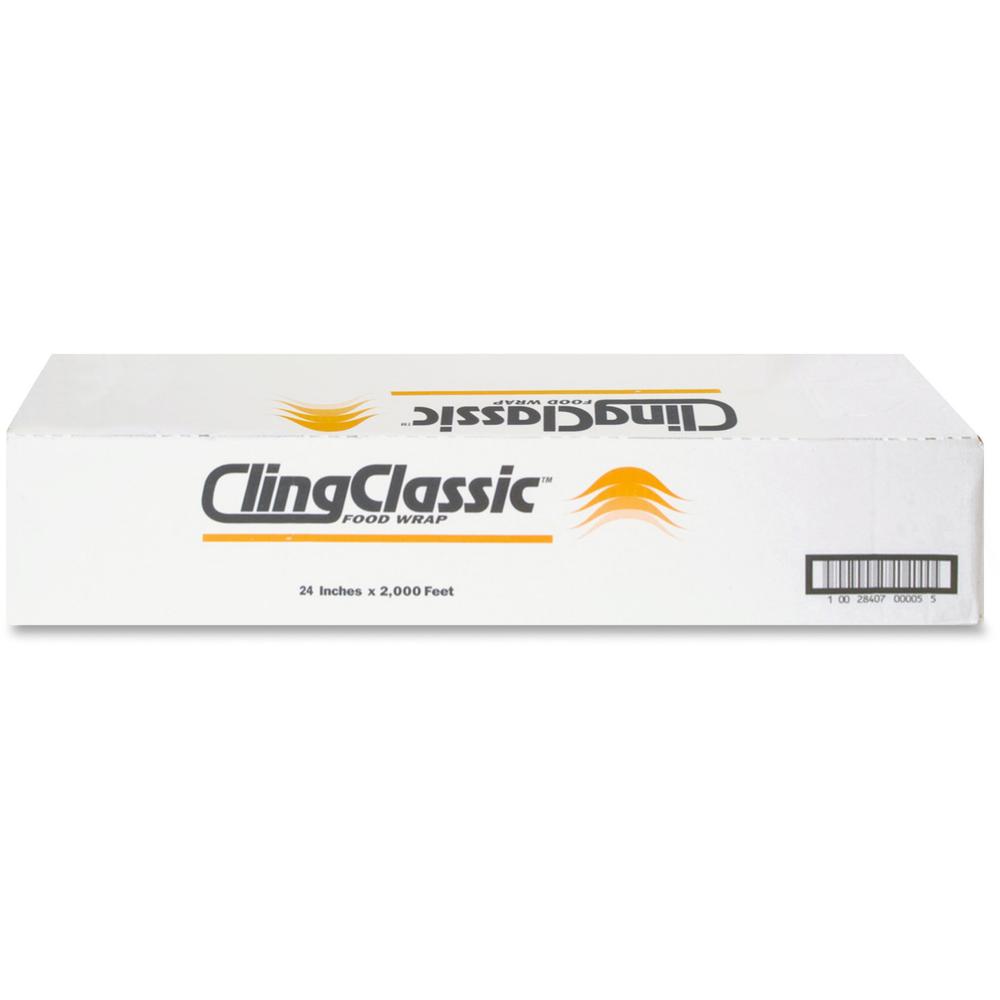 Webster Cling Classic Food Wrap - 24" Width x 2000 ft Length - Dispenser - Plastic - Clear