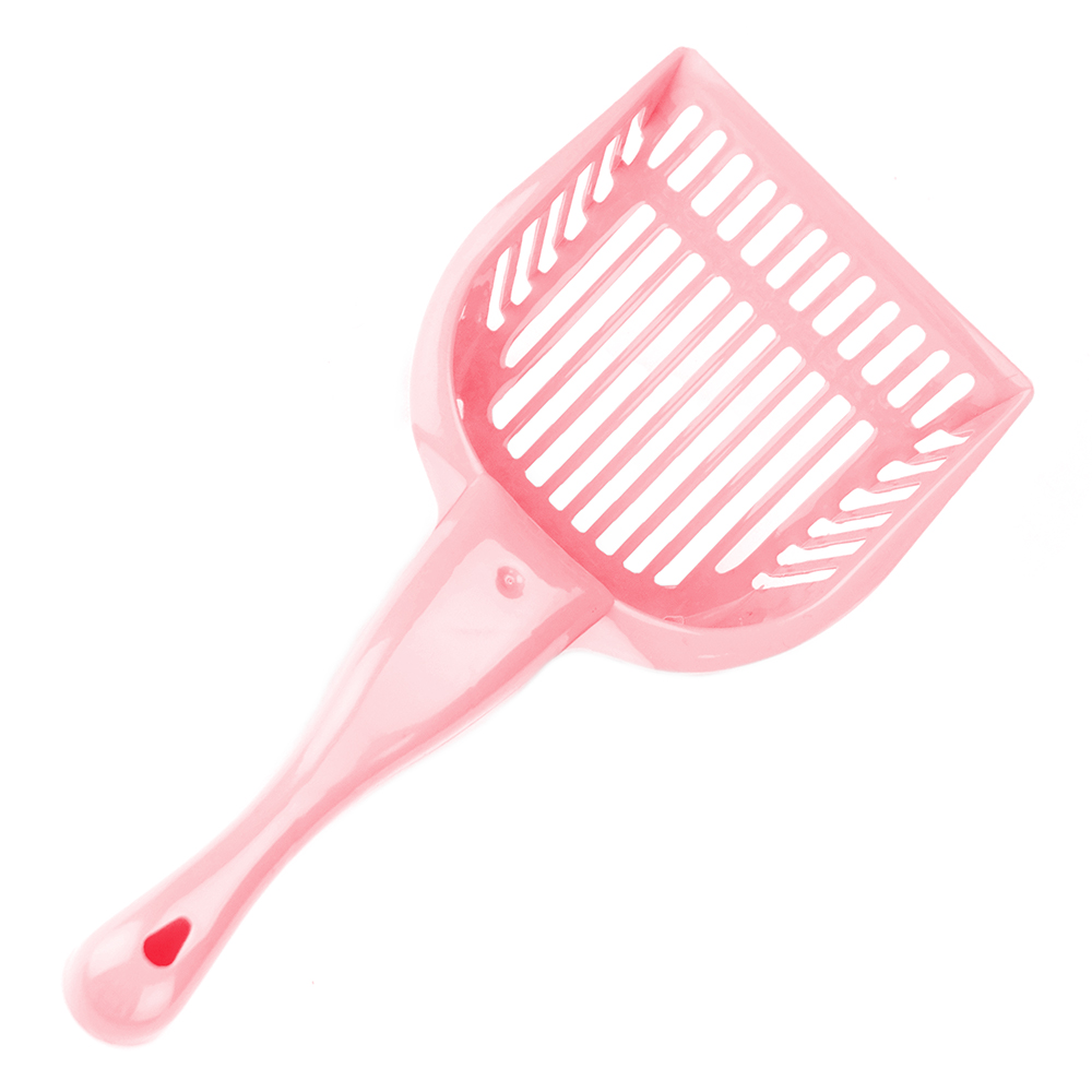 Coral Cat Litter Scoop with Reinforced Comfort Handle