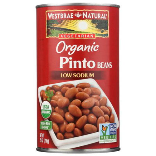 Westbrae Foods Pinto Beans (12x25 Oz)