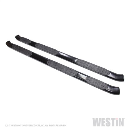 17-17 F250/350 SUPERCAB (8FT BED) BLACK PRO TRAXX 5 WTW OVAL NERF STEP BARS