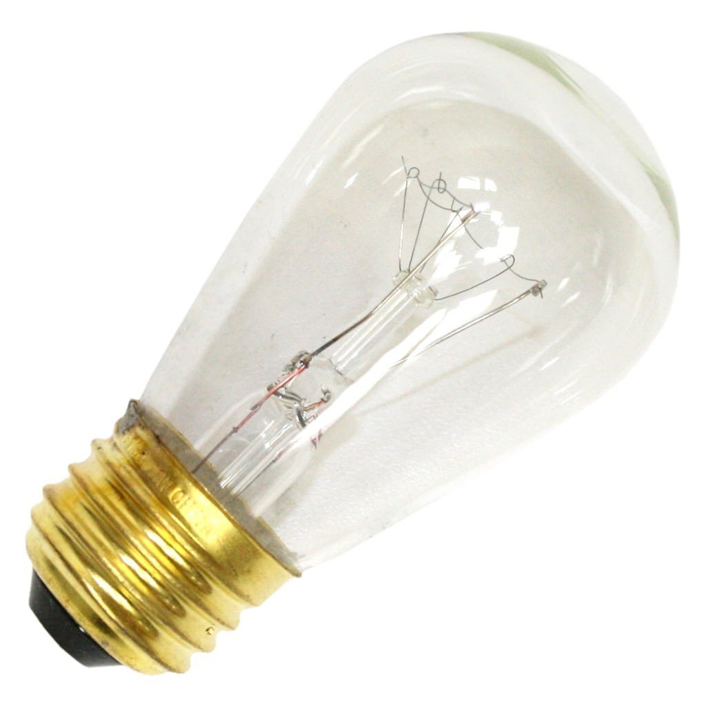 11W S14 Incandescent Clear E26 (Medium) Base, 130 Volt, Box