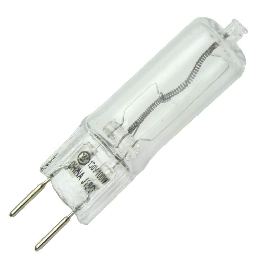 100W T4 JCD Halogen Clear GY7.9/8.0 Base, 130 Volt, Card