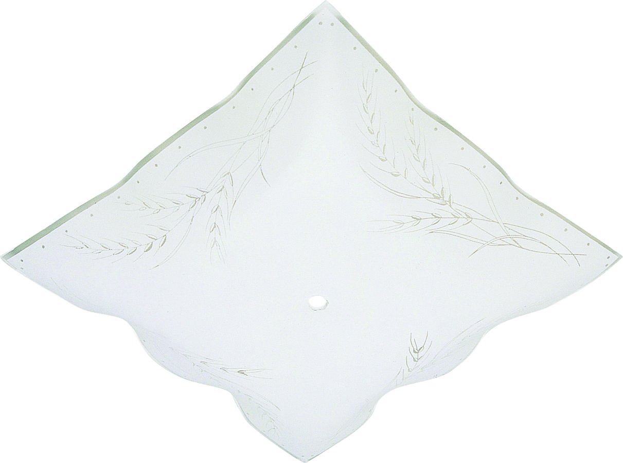 Clear Wheat Design on White Ruffled Edge Diffuser