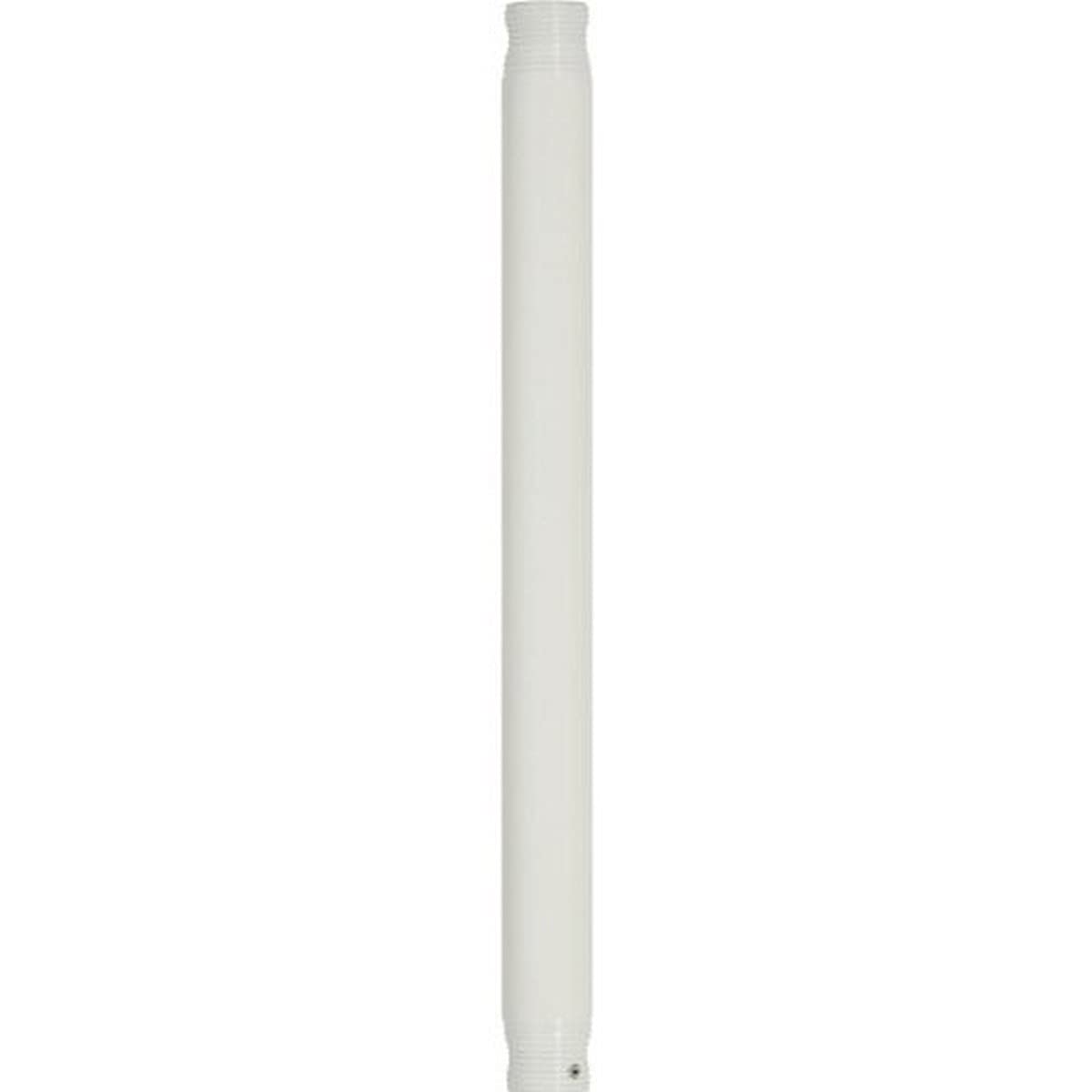 1/2 ID x 12" White Finish Extension Downrod