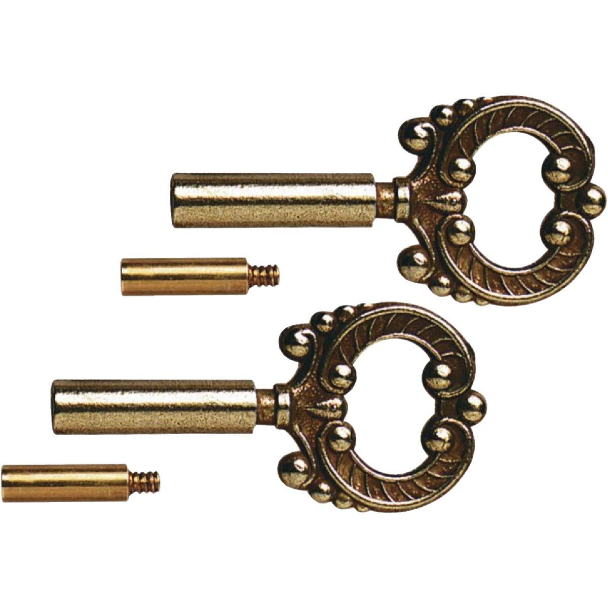 2 Socket Keys Brass Finish