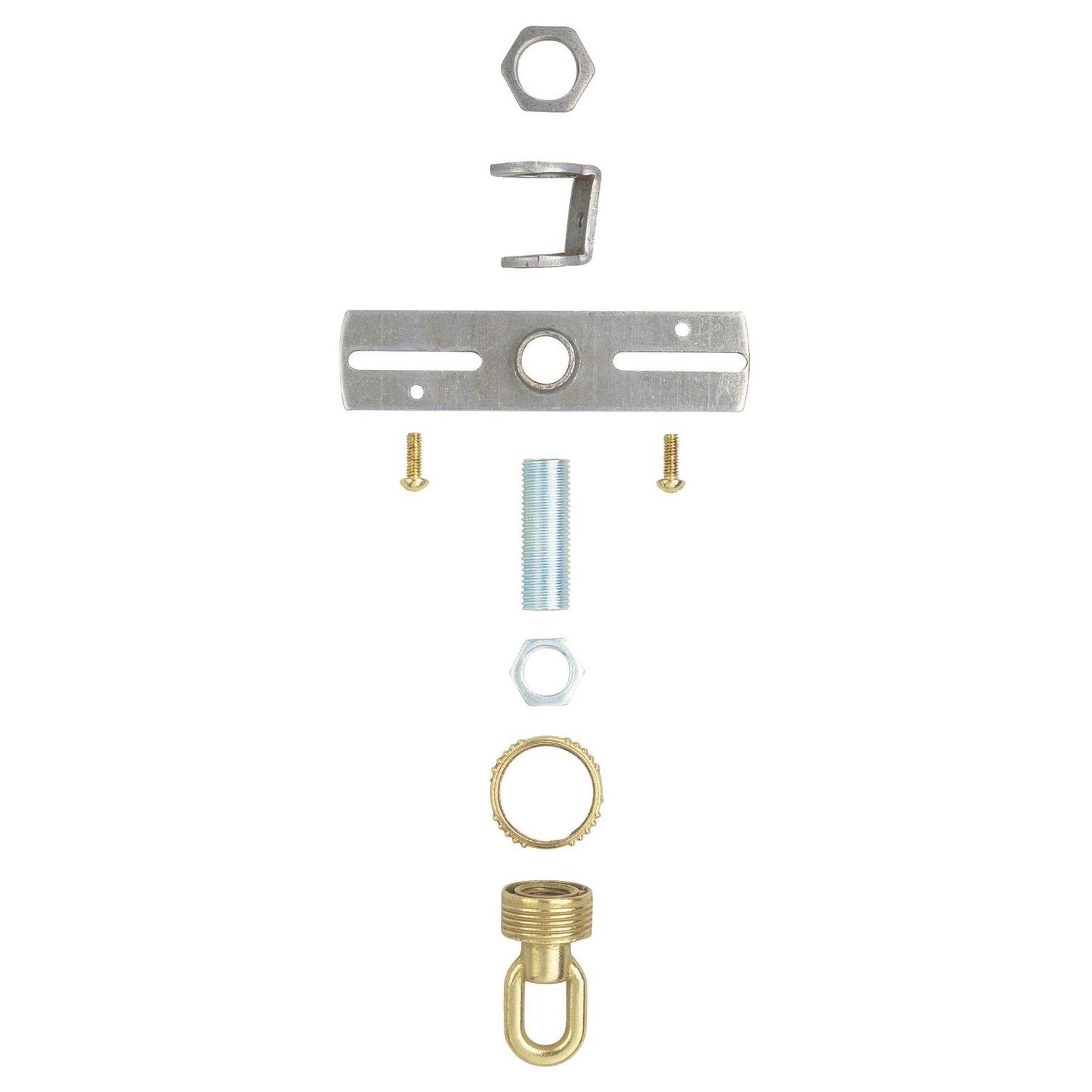 Screw Collar Loop Kit Brass Finish