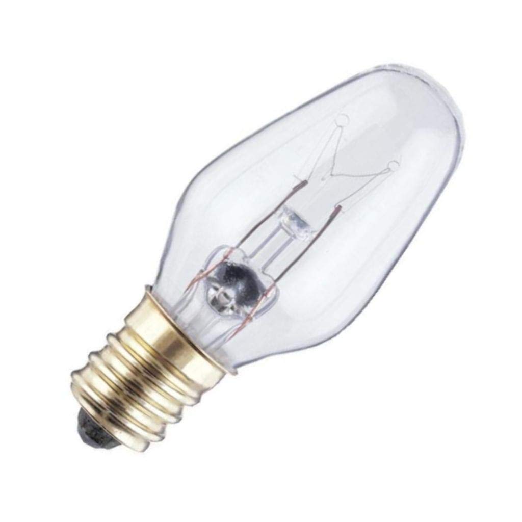 4W C7 Incandescent Clear E12 (Candelabra) Base, 120 Volt, Box