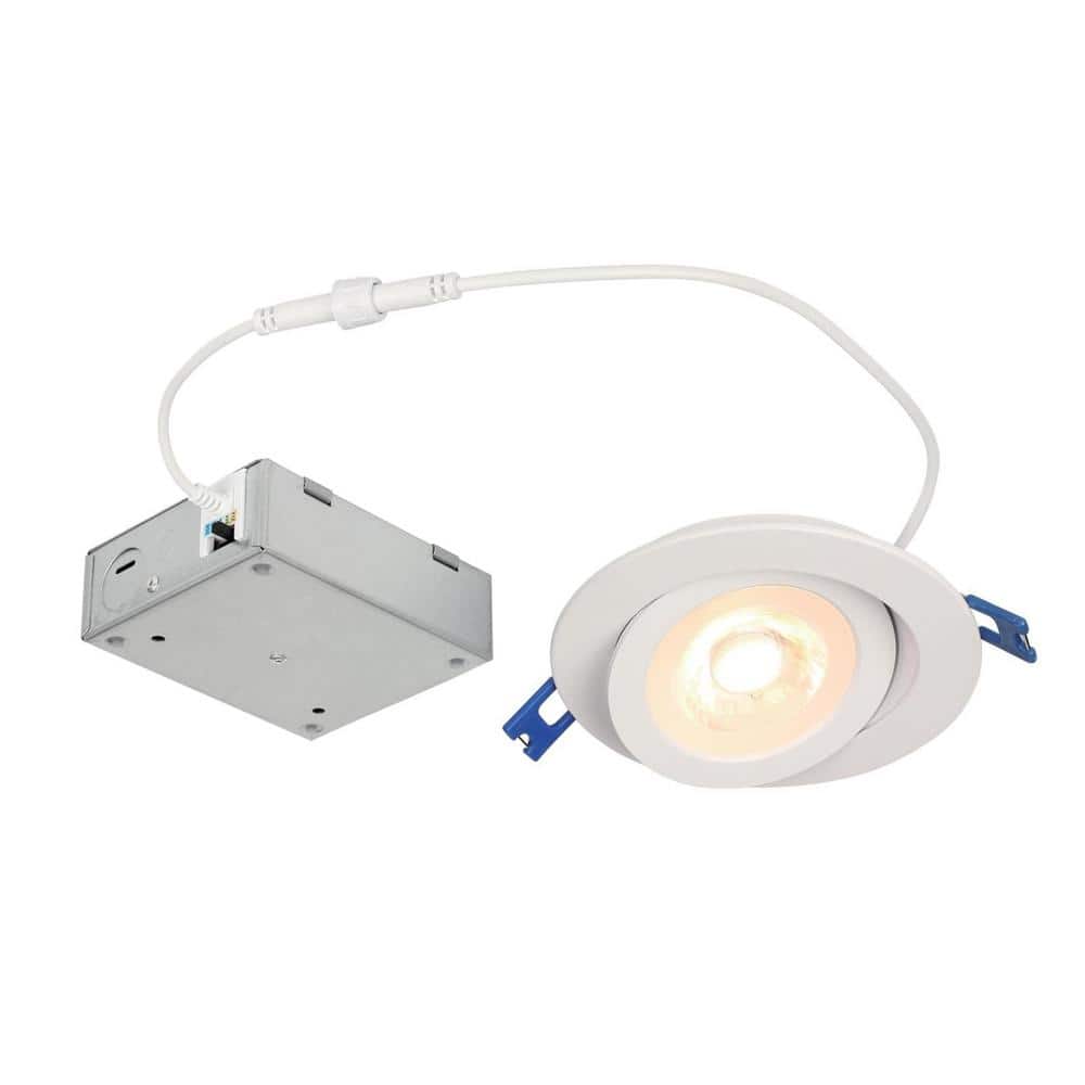 Westinghouse Lighting 12-Watt (80-Watt Equivalent) 4-in. Gimbal Recessed LED Downlight with Color Temperature Selection, Dimmabl