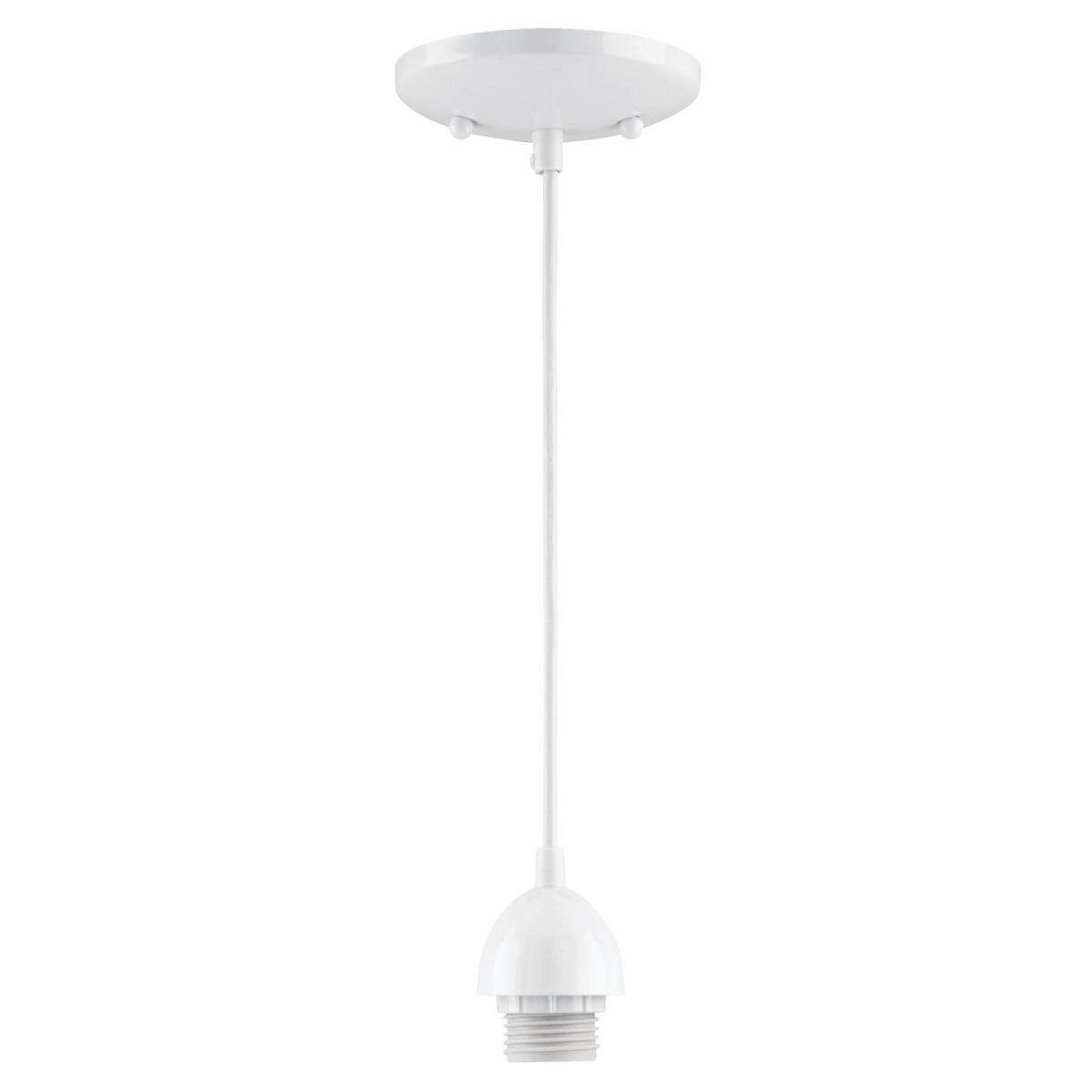 1 Light Mini Pendant White Finish