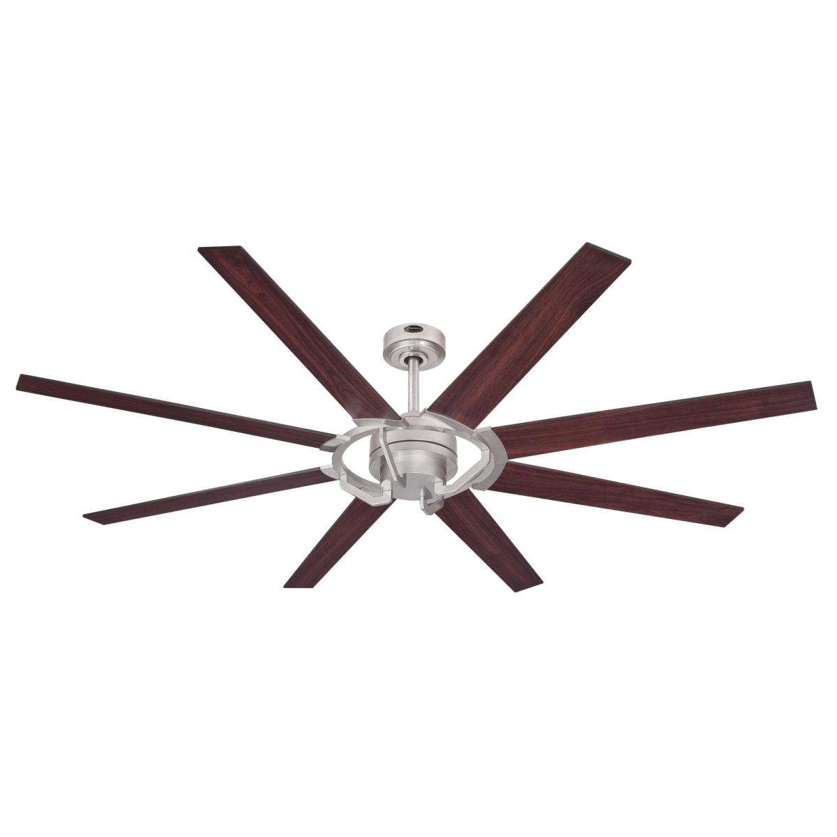 68" Nickel Luster Finish Reversible Blades (Mahogany/Wengue)