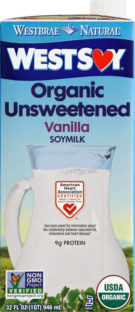 Westsoy Vanilla Unsweetened Westsoy (12x32 Oz)