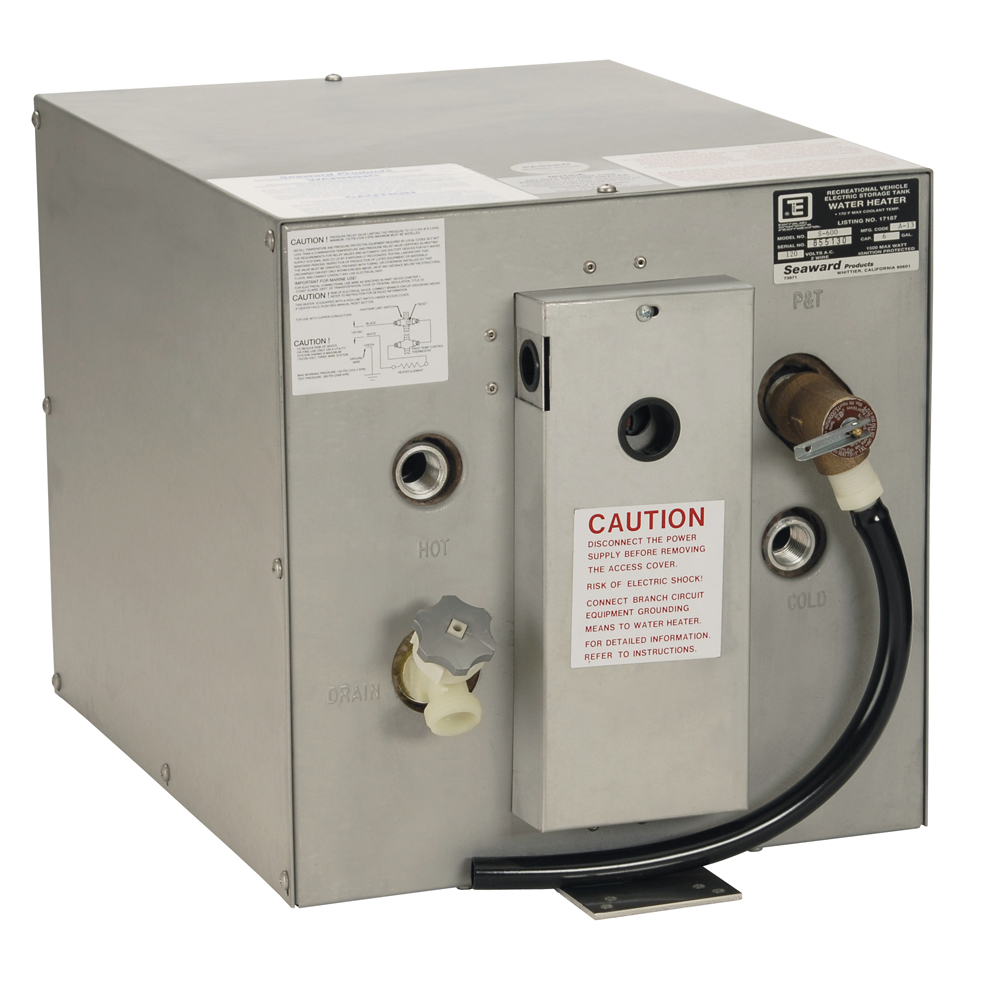 Whale Seaward 6 Gallon Hot Water Heater w/Rear Heat Exchanger - Galvanized Steel - 120V - 1500W