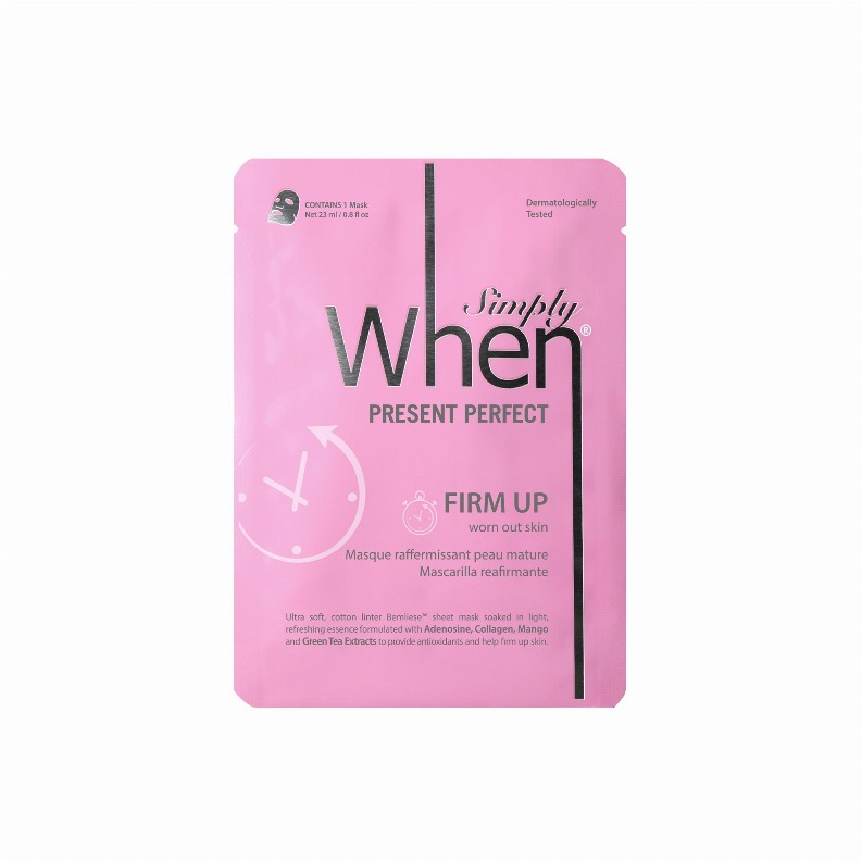 Present Perfect Firm Up Ultra-Soft Cotton Linter Bemliese Sheet Mask - Simply When