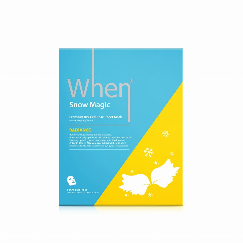 Snow Magic Radiance Premium Bio-Cellulose Sheet Mask - When