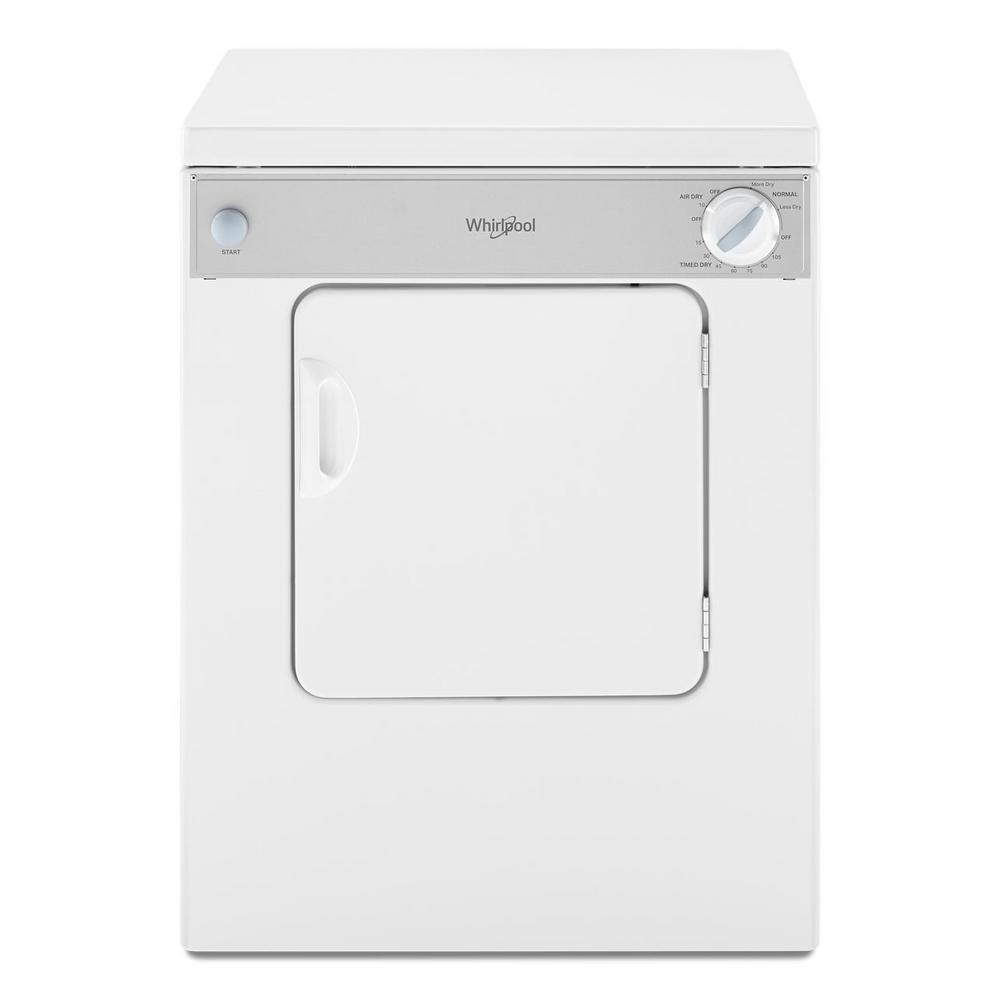 22In Compact Dryer, 3.4 Cu Ft, Side Swing Door, 3 Cycles, 2 Temps, Accudry, 120