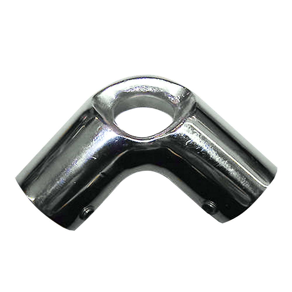 Whitecap 1" O.D. 90(o) SS Elbow & Eye Anchor