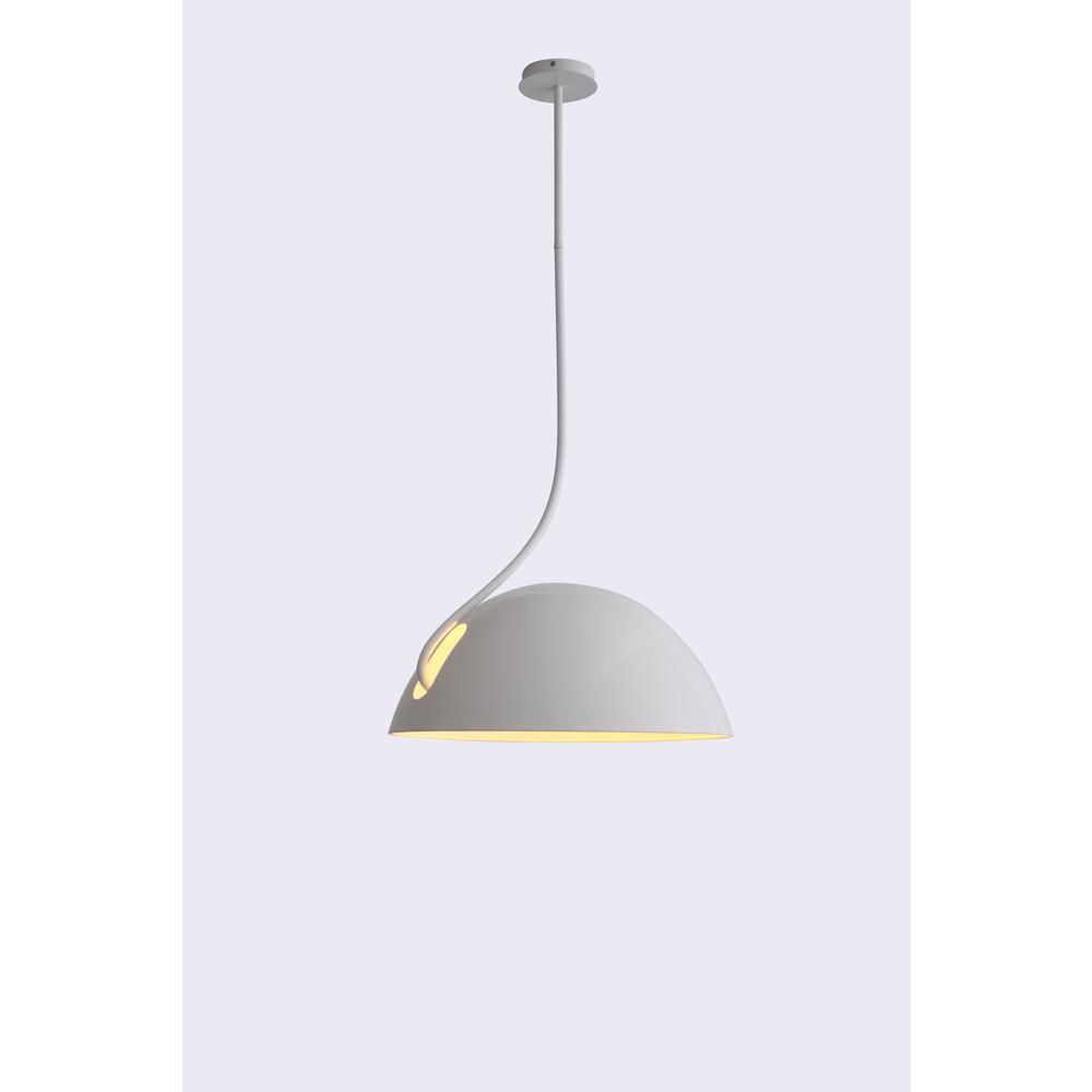 Bryce Pendant Lamp White Aluminum