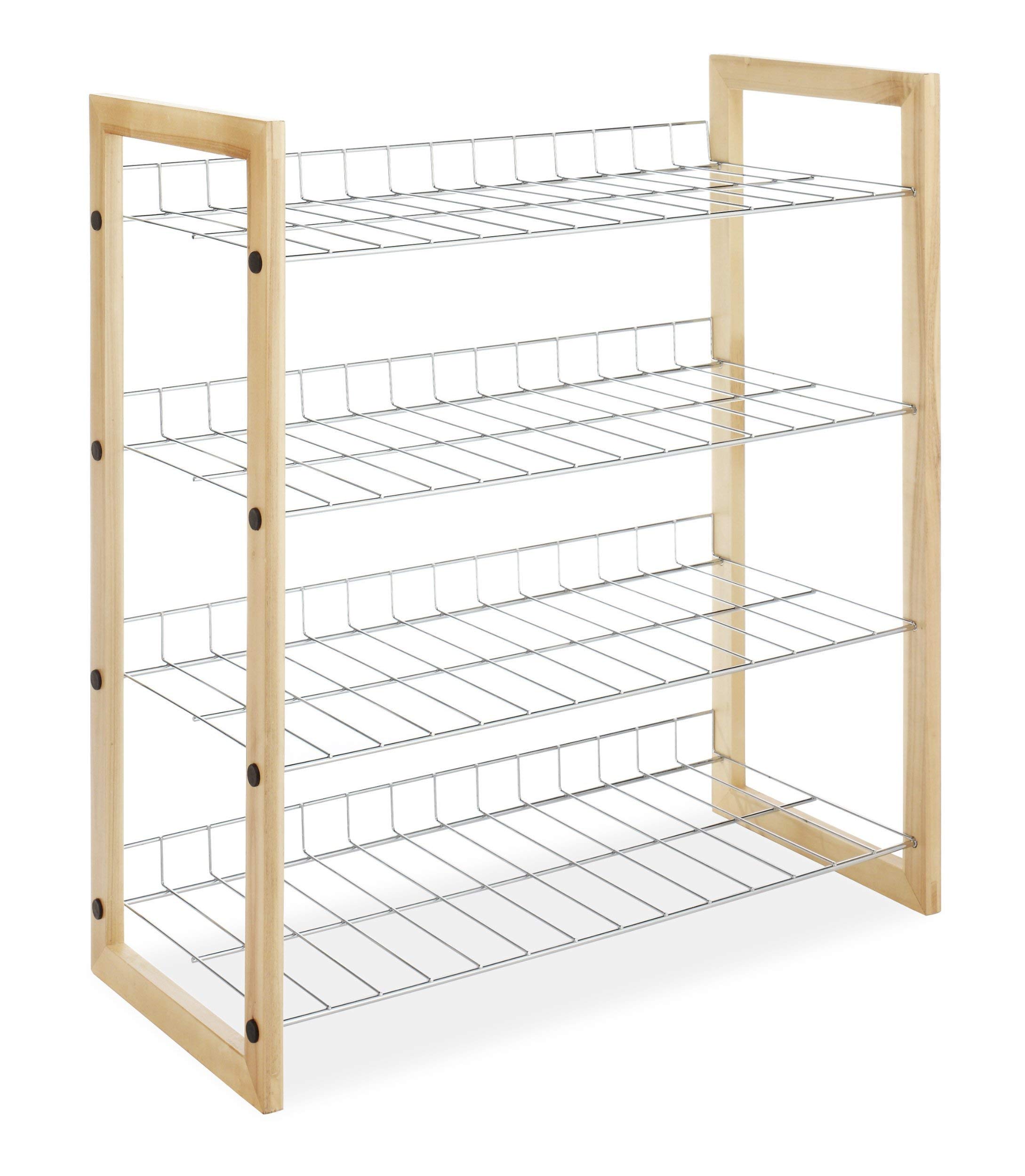 Closet Shelves Wood Chrome