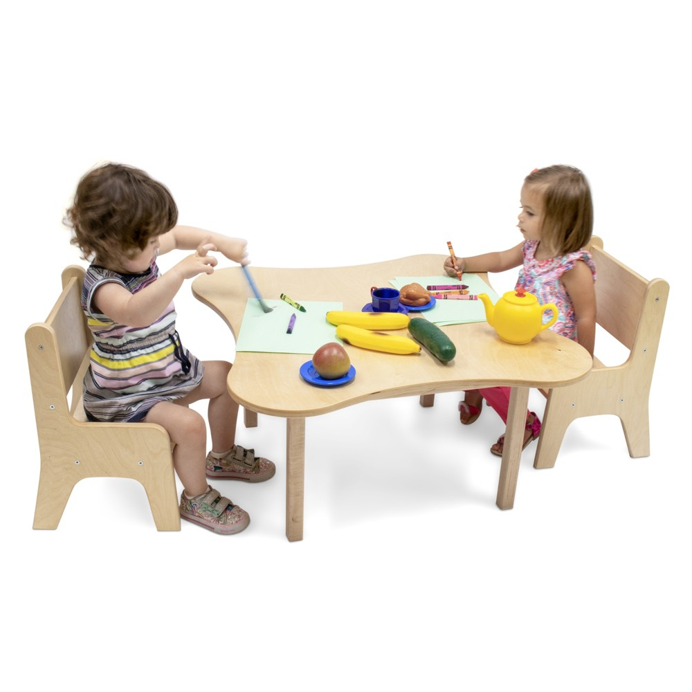 Toddler Flower Table And Two Chair Set