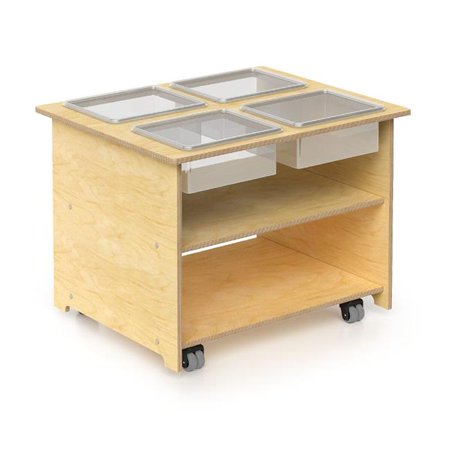 Mobile Sensory Table With Trays And Lids