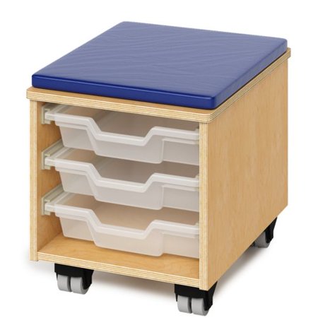 Teachers Rolling Stool With Trays