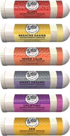 Aromatherapy Inhaler - Top 6 Variety Pack (Alert, Breath, Calm, Dreams, Uplift, Zen)