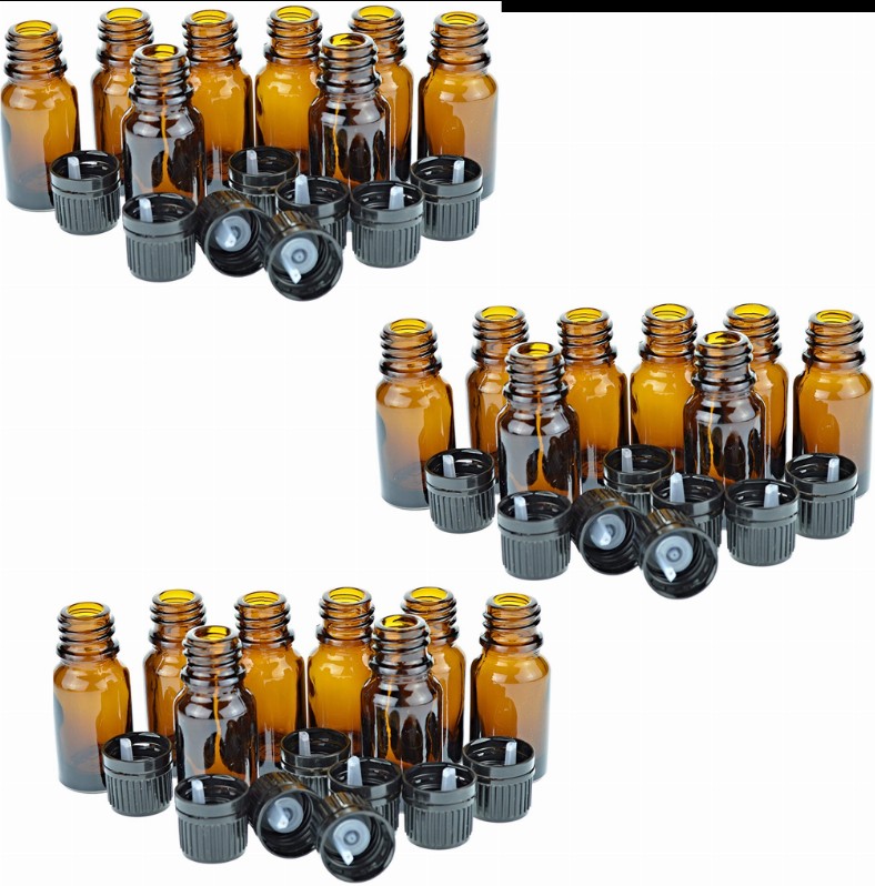 Essential Oils Bottles w/ Euro Dropper Cap - 10ml