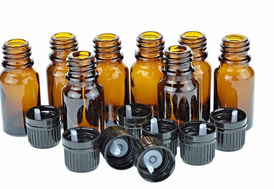 Essential Oils Bottles w/ Euro Dropper Cap - 10ml