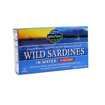 Wild Planet Sardines No Salt in Water (12x4.37 OZ)