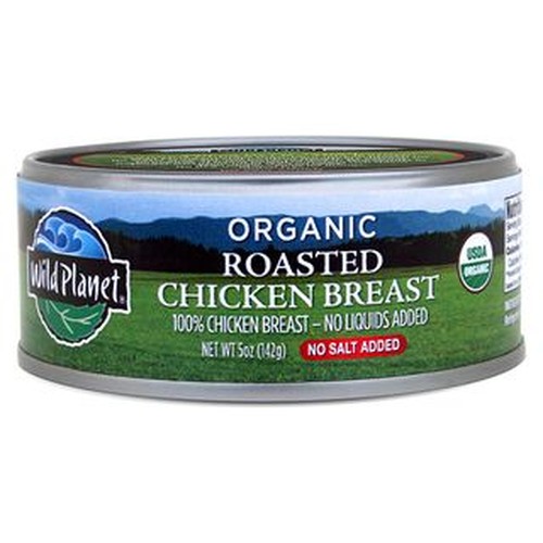 Wild Planet Organic Roasted Chicken Breast With No Salt (12x5 OZ)