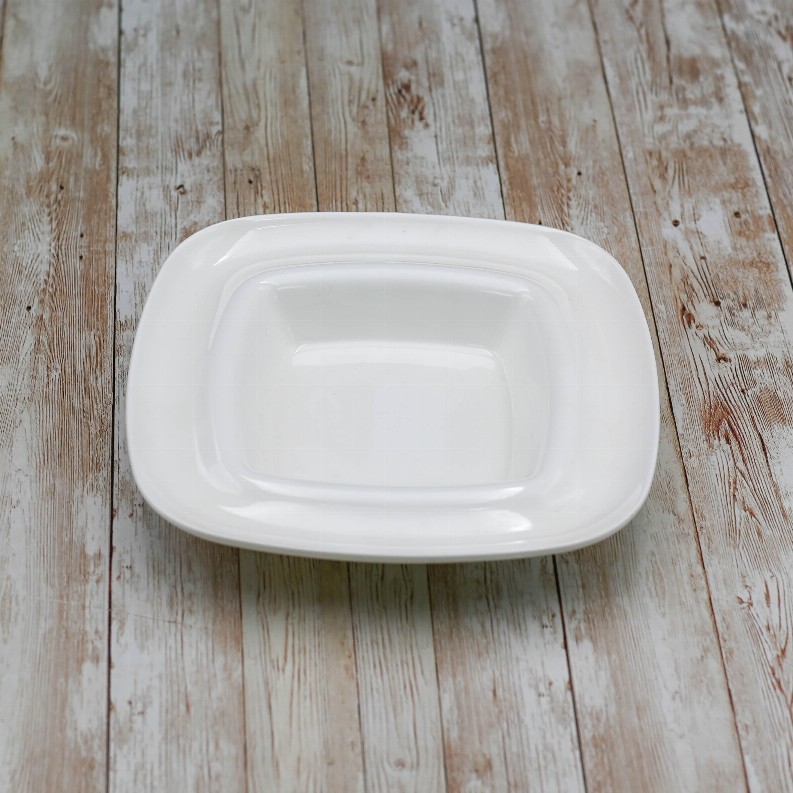 ( Set of 3 ) DEEP PLATE 8.5" X 8.5" | 22 CM X 22 CM 10 FL OZ | 300 ML