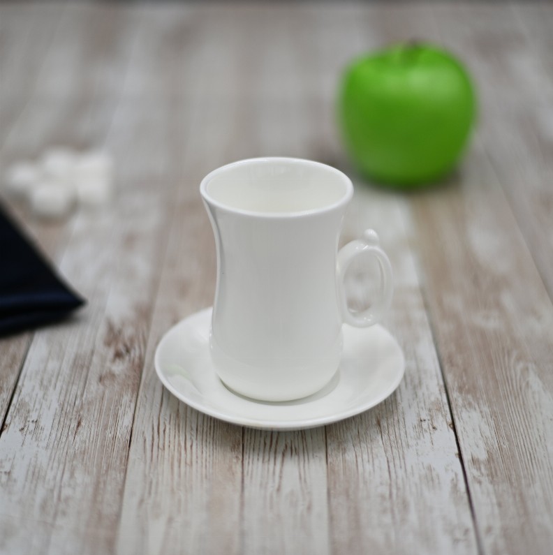 ( Set of 6 ) 4 FL OZ | 120 ML TEA CUP & SAUCER