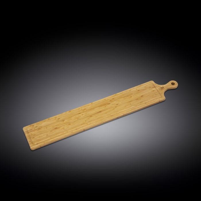 LONG SERVING BOARD WITH HANDLE, Set of 2 - 34.3" X 5.9" | 87 X 15 CM Wood