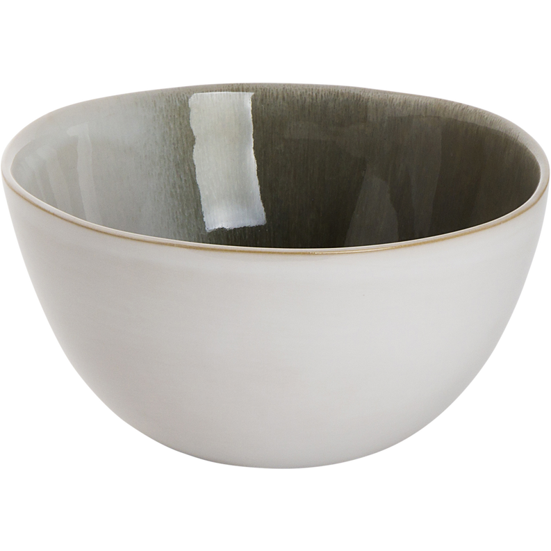 Bowl White/Green Nordic