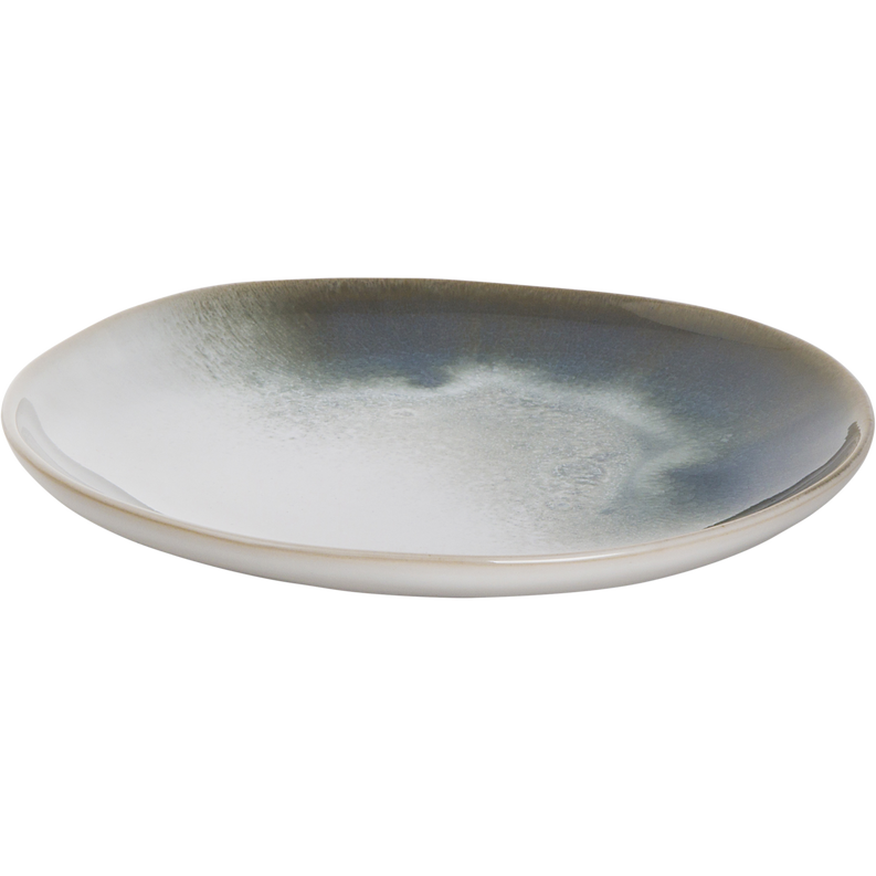 Plate White/Green Nordic