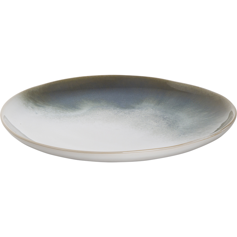 Plate White/Green Nordic