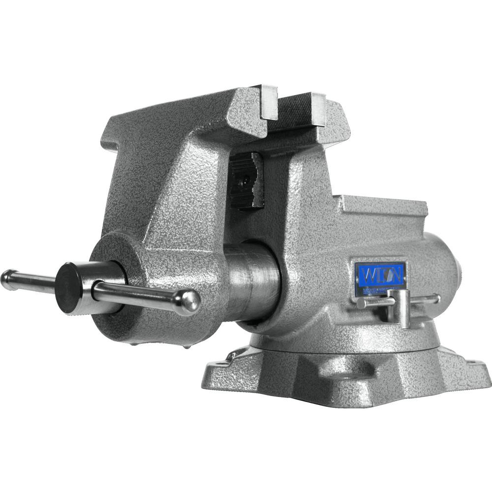 865M, Mechanics Pro 6-1/2In Jaw Width, Round Channel Vise W/Swivel Base