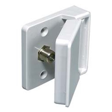 White 75-Ohm Outlet Connector