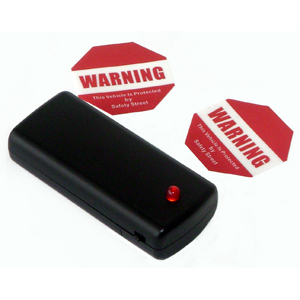 Vehicle Anti-Theft Security Alarm Decals & LED Warning Light Set