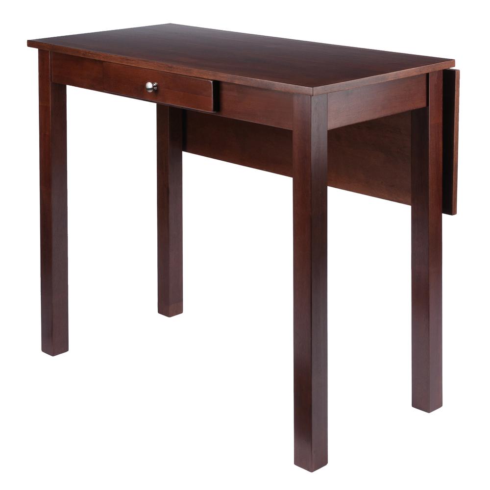 Perrone High Table with Drop Leaf, Walnut Finish