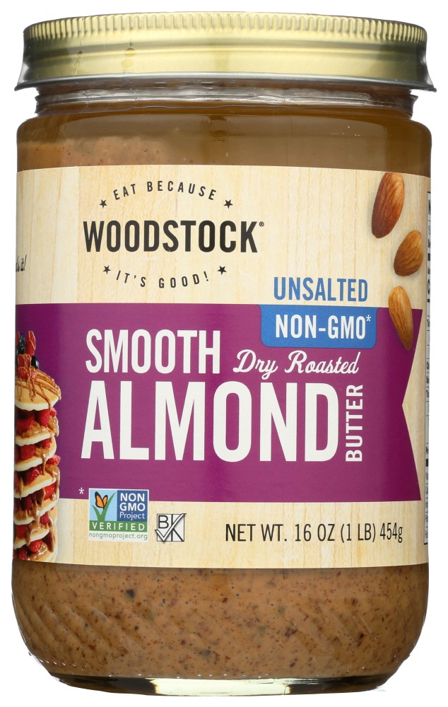 Woodstock Smooth Almond Butter Ns (12x16 Oz)